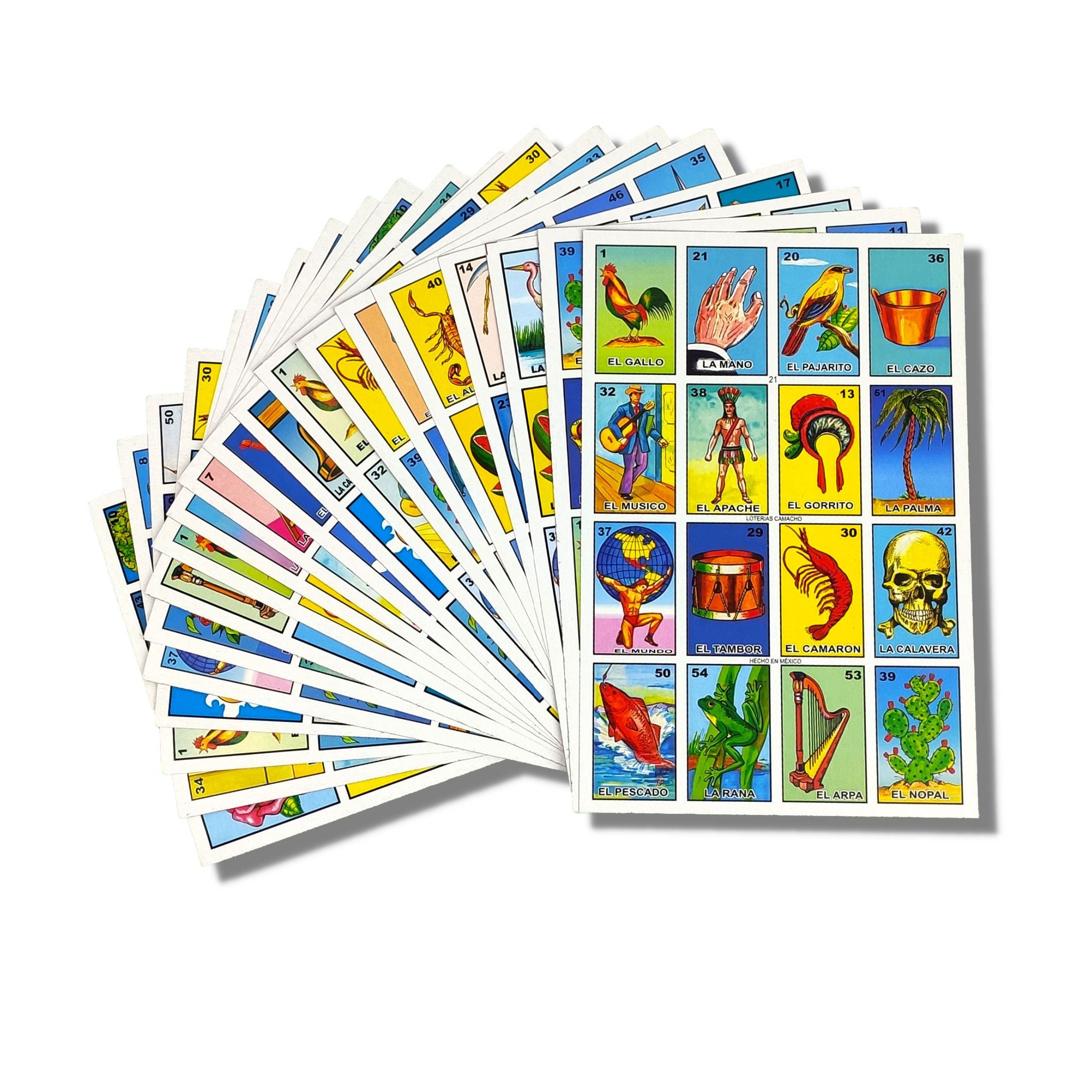 Loteria Mexican Bingo Game for 10 Players — Made in Mexico, Spanish Board Game
