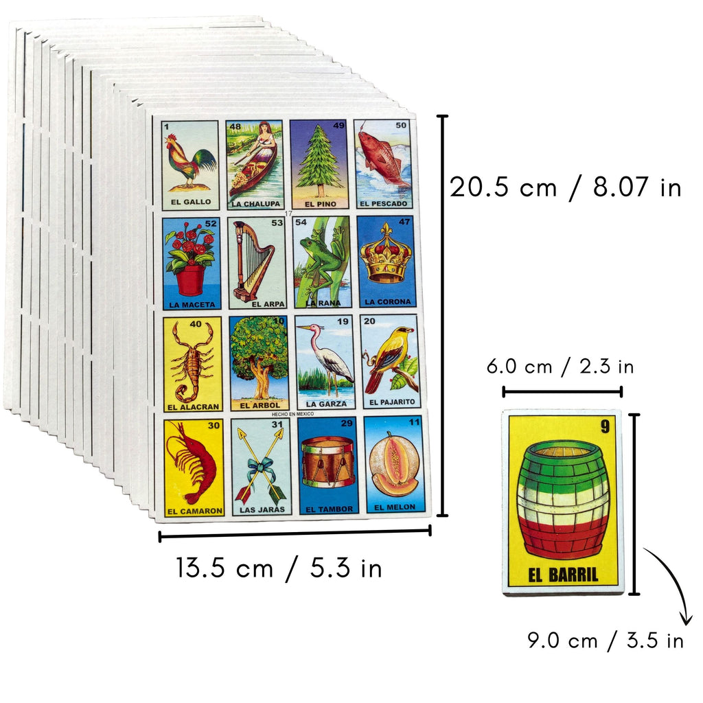 Loteria Mexican Bingo Game for 10 Players — Made in Mexico, Spanish Board Game